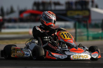 CRG IN SARNO FOR THE SECOND ROUND OF THE WSK MASTER SERIES. VERSTAPPEN IS THE UNDISPUTED LEADER IN KZ2