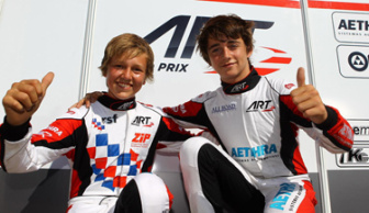 ART Grand Prix celebrate the title of CIK-FIA European Champion and Vice-Champion