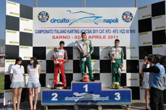 Successful season opening in Sarno for the Italian CSAI Karting Championship