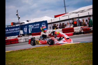 Julia Angelard starts the Polish Karting Championship