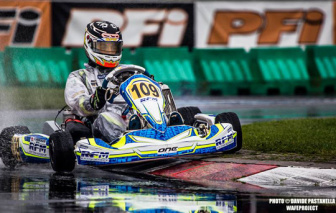 European KF-KFJ Championship wet qualifying at PFI