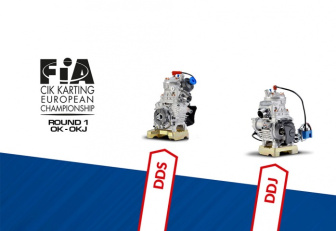 Vortex winner on the occasion of the first round of the fia karting european championship in ok and