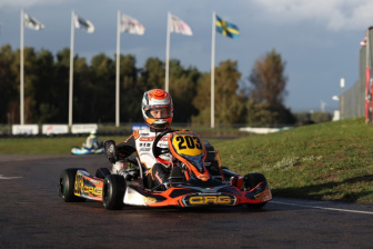 CRG and Bortoleto on the podium  at the OKJ World Championship.