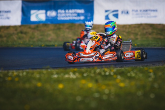 Difficult start for Stadsbader in the FIA Karting European Championship.