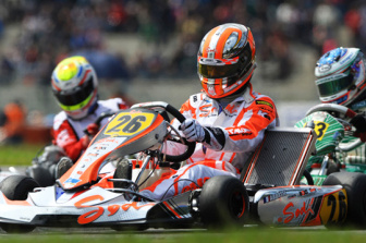 Sodi on European KZ Championship podium