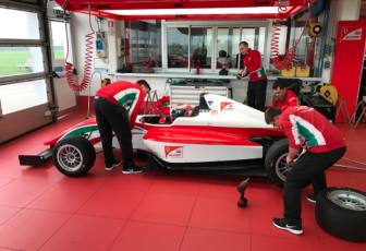 Tony Kart Racing Team drivers under examination at the Ferrari Driver Academy