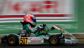 Tony Kart focused on the final sprint in Sarno