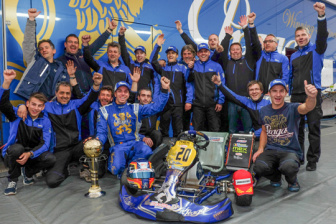 Podium for Praga Kart Racing