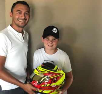 New Olie Graphics helmet for Tom Braeken .