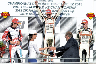 2013 Kart World Championship, a F1 podium