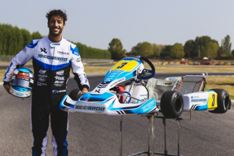 Daniel Ricciardo in Castelletto with "his" karts