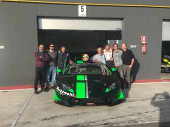 Paolo De Conto tests the Lamborghini Huracan SuperTrofeo