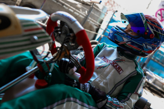 Kai Sorensen in the top ten of the WSK Euro Series