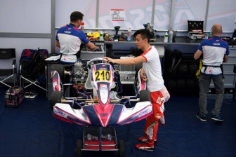 Kosmic Kart at work with the Ferrari Driver Academy