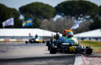 Good performance for Laurens van Hoepen in the WSK at La Conca.