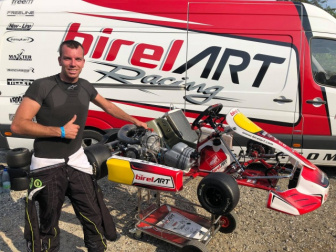 Thonon with Birel ART KSW in Genk, the background .