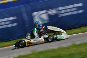 The Tony Kart Racing Team at the start of the 2nd round of the OK-OKJ European Championship
