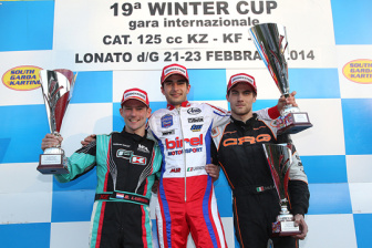 THE CHAMPIONS OF THE 19TH WINTER CUP ARE DE CONTO IN KZ2, LORANDI IN KF AND THE BRITON ENAAN IN KFJ