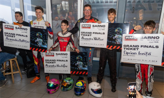 Finish flag for 2024 Rotax competitions in Romania.