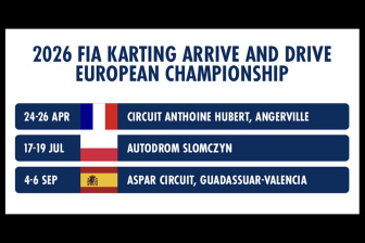 Entries to open for first FIA Karting Arrive and Drive European Continental Championship