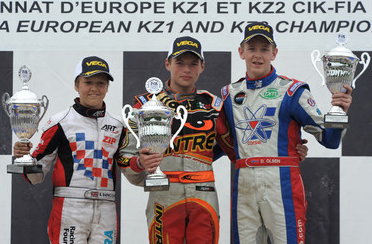 Euro KF2: Verstappen takes command