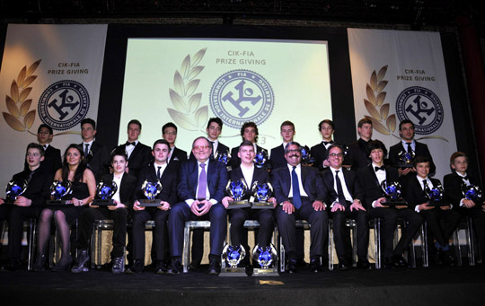 All CIK-FIA Champions in Milan