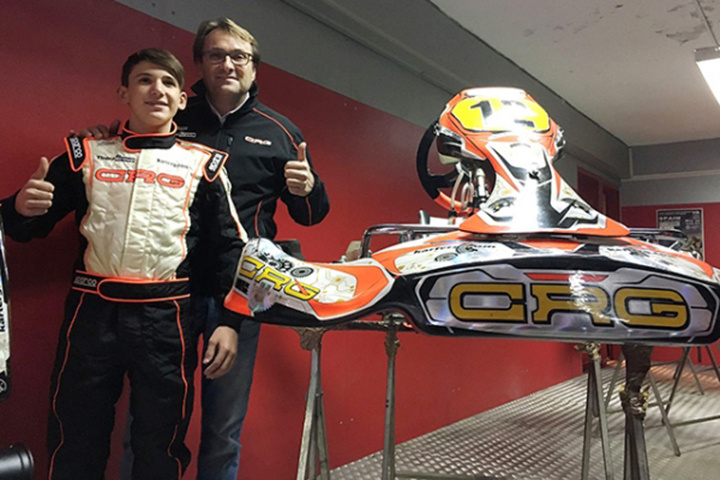 Ayrton Fontecha Martinez in OK-Junior with CRG