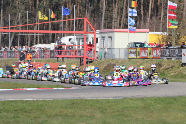 ROTAX MAX Euro Challenge first round at Genk