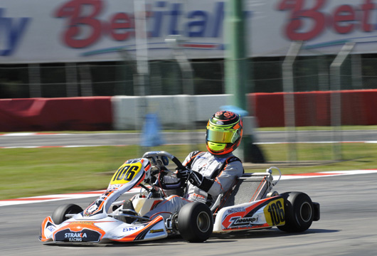 The first leaders of the European CIK-FIA KF & KFJ Championship