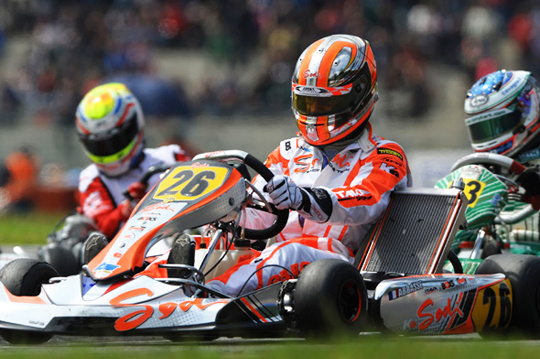 Sodi on European KZ Championship podium
