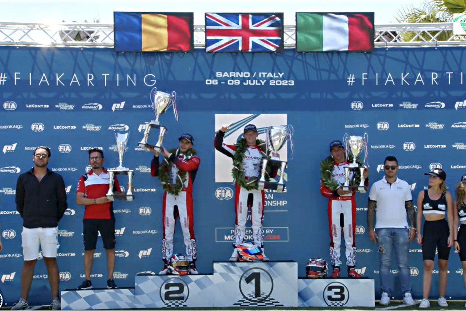 Freddie Slater on BirelArt/Tm wins European KZ2 title