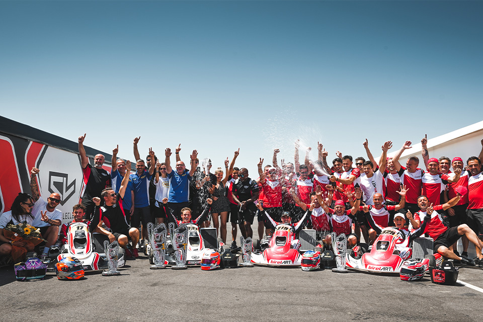 Birel Art crowned European KZ2 Champions with a hat-trick of victories