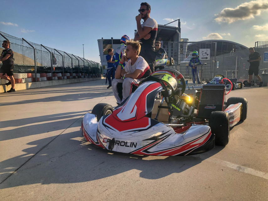 Anatoly Khavalkin among the best of the WSK Open Cup at Adria with a third place