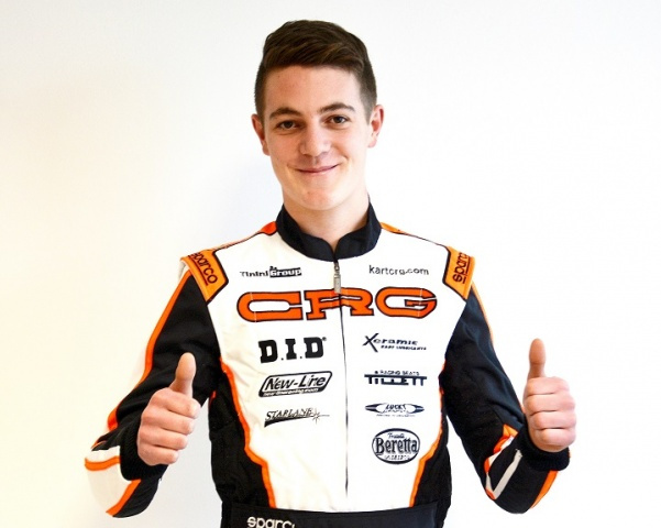 Jean Luyet with the CRG Racing Team in 2018 Jean Luyet with the CRG Racing Team in 2018