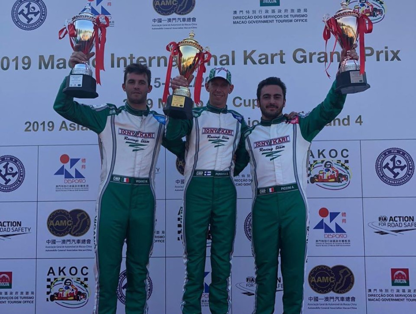 Macau GP - Tony Kart “poker” in KZ. Macau GP - Tony Kart “poker” in KZ.