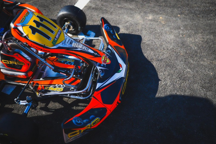 Pedro Hiltbrand and Maceo Capietto are the first polemen of the FIA Karting European Championship 2019.