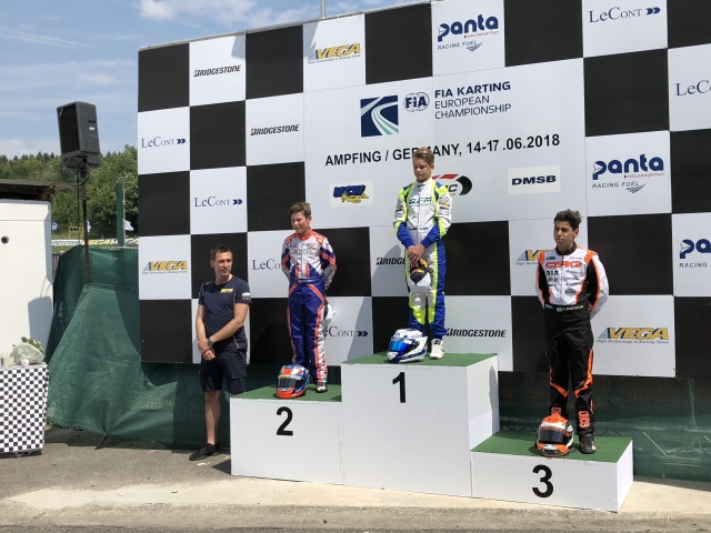Kart Prix Germany - Aron and Janker celebrate in Germany .
