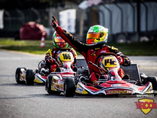Finish Line in KZ with Marco Zanchetta 142 and Lorenzo Camplese 166
