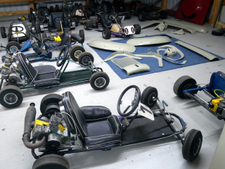 Examples of Rupps, SAE, Blackhawk, Bug Stinger, Rathmann Xterminator, and Margay plus car parts