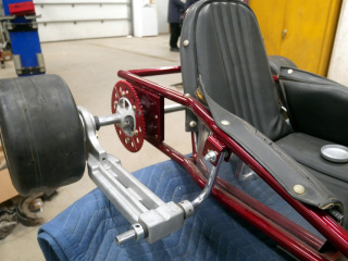 Late sixties Red Devil with interesting sidewinder mount