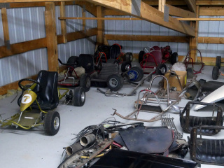 Margay fun kart (number 7) a Bug Stinger, Go Kart `200 and various Darts plus Healy parts.