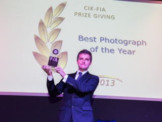 An emotional Philippe Kalmes (KSP) gets his fifth award for the Best Photograph of the Year