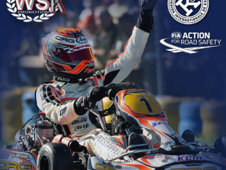 Max Verstappen in the book cover of the volume dedicated to 2013 results of CIK-FIA and WSK championships.