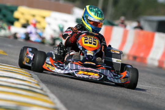 Mike Vincec impresses in Team PSL Karting debut
