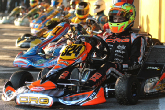 CRG IN THE KF3 EUROPEAN CHAMPIONSHIP WITH ALEX PALOU. THE FIRST ROUND IN FRANCE IN VARENNES SUR ALLIER
