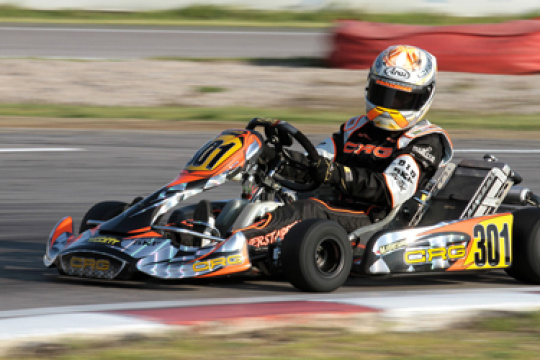CRG at the qualifying session of the CIK-FIA European Championship for KF2 and KF3 in Great Britain and France