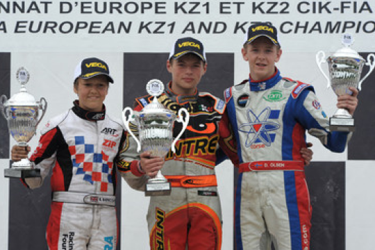Euro KF2: Verstappen takes command