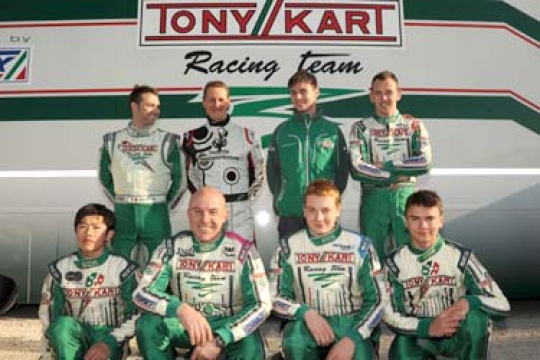 SCHUMACHER GODFATHER OF TONY KART RACING TEAM DRIVERS 2012