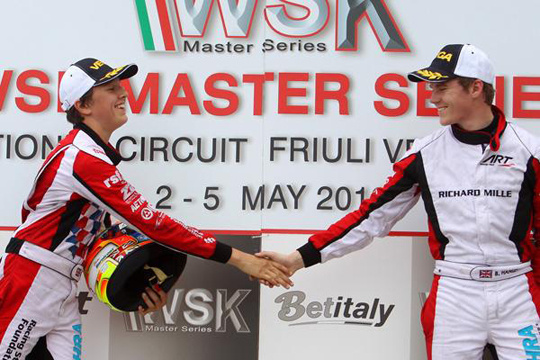 Precious data and two podiums at WSK Master Series