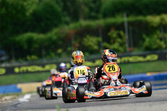 CRG with Meyer on the podium of the Euro X30 Junior in Castelletto